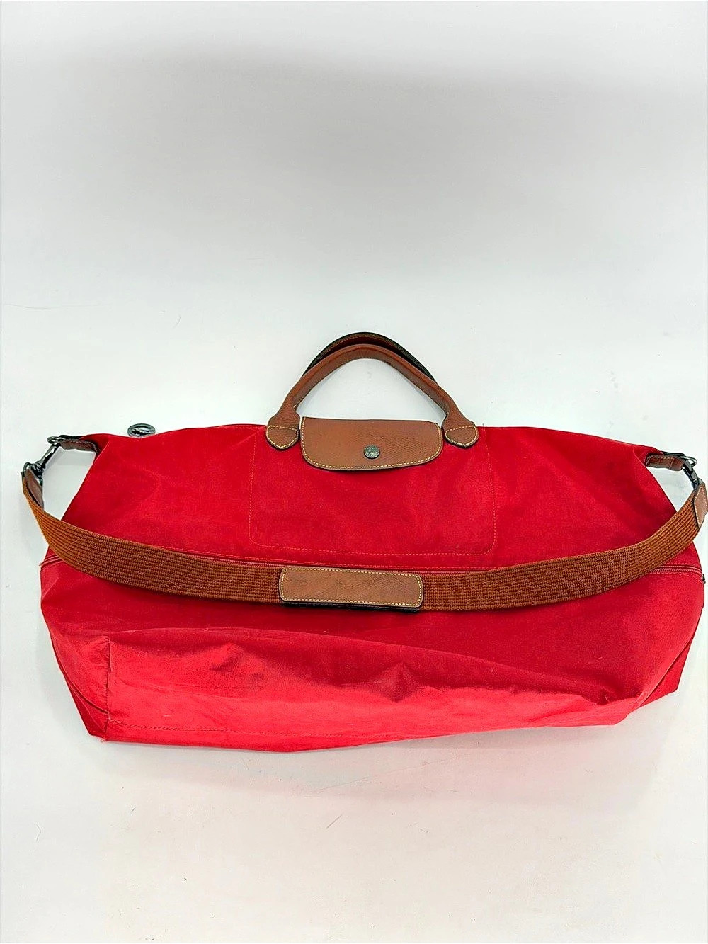 Longchamp Le Pliage Expandable Large Travel Duffle in Red - Picture 5 of 16